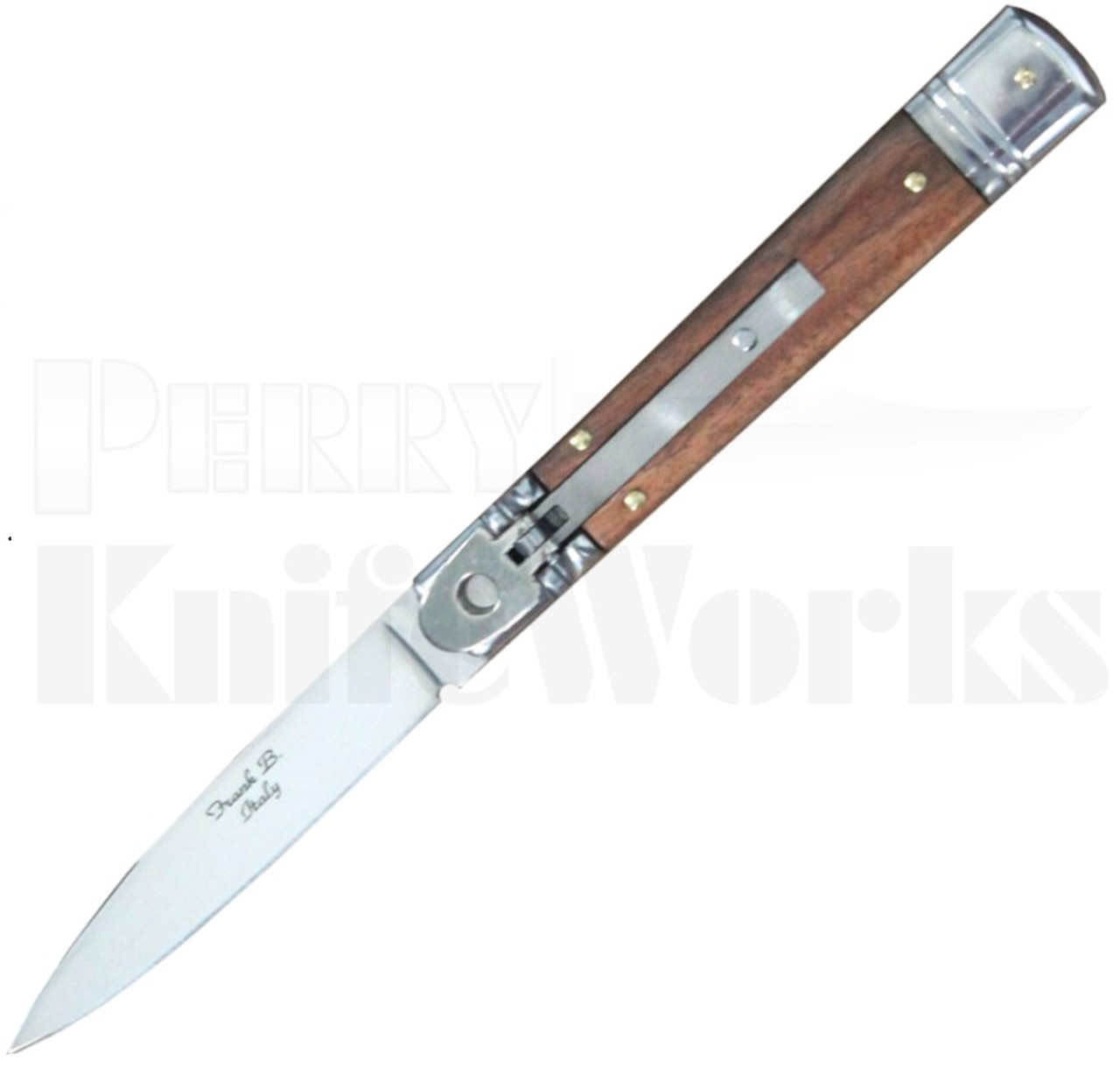 Frank B Slimline 8" Lever Lock Cocobolo Automatic Knife (3.25" Polish)