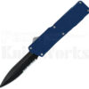Lightning Blue D/A Dagger OTF Automatic Knife (3.25" Black Serr)