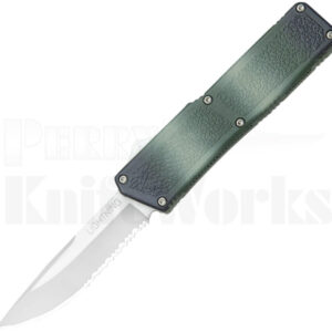 Lightning Camo D/A OTF Automatic Knife (3.25" Satin Serr)