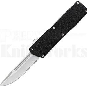 Lightning Elite Black D/A OTF Automatic Knife (3.25" Satin Serr)