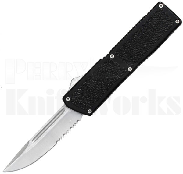Lightning Elite Black D/A OTF Automatic Knife (3.25" Satin Serr)