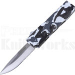Lightning HD Camo D/A OTF Automatic Knife (3.25" Satin Serr)